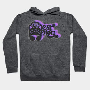 Retro Cool Cat Mom Hoodie